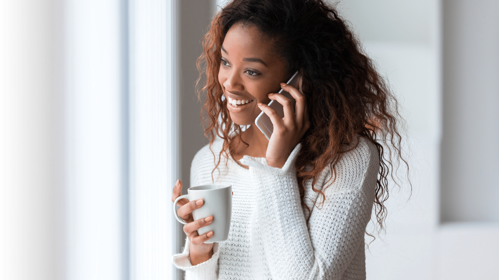 young woman on cell phone